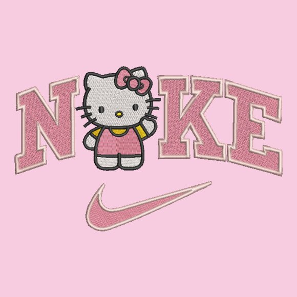 Nike Hello Kitty Embroidered Adult Unisex Crewneck Sweatshirt - Picture 7 of 12